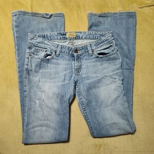 BKE Light Blue Flare & Wide Leg Jeans